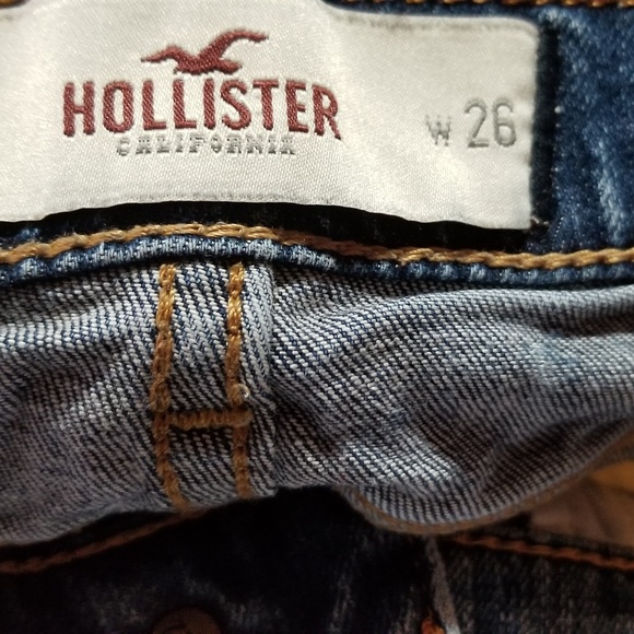 HOLLISTER CUT OFF CUFFED JEAN SHORTS A189 - Picture 3 of 5